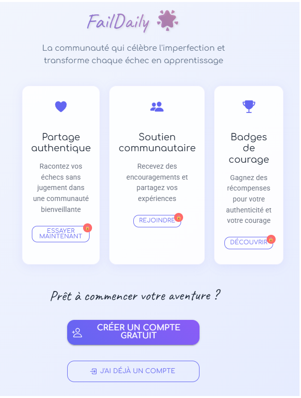 Capture d'écran FailDaily